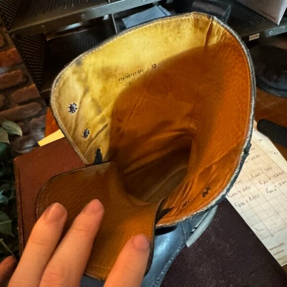 $1298 JOHN VARVATOS Runway Gray Backlace BOOTS sz10 - Picture 11 of 14